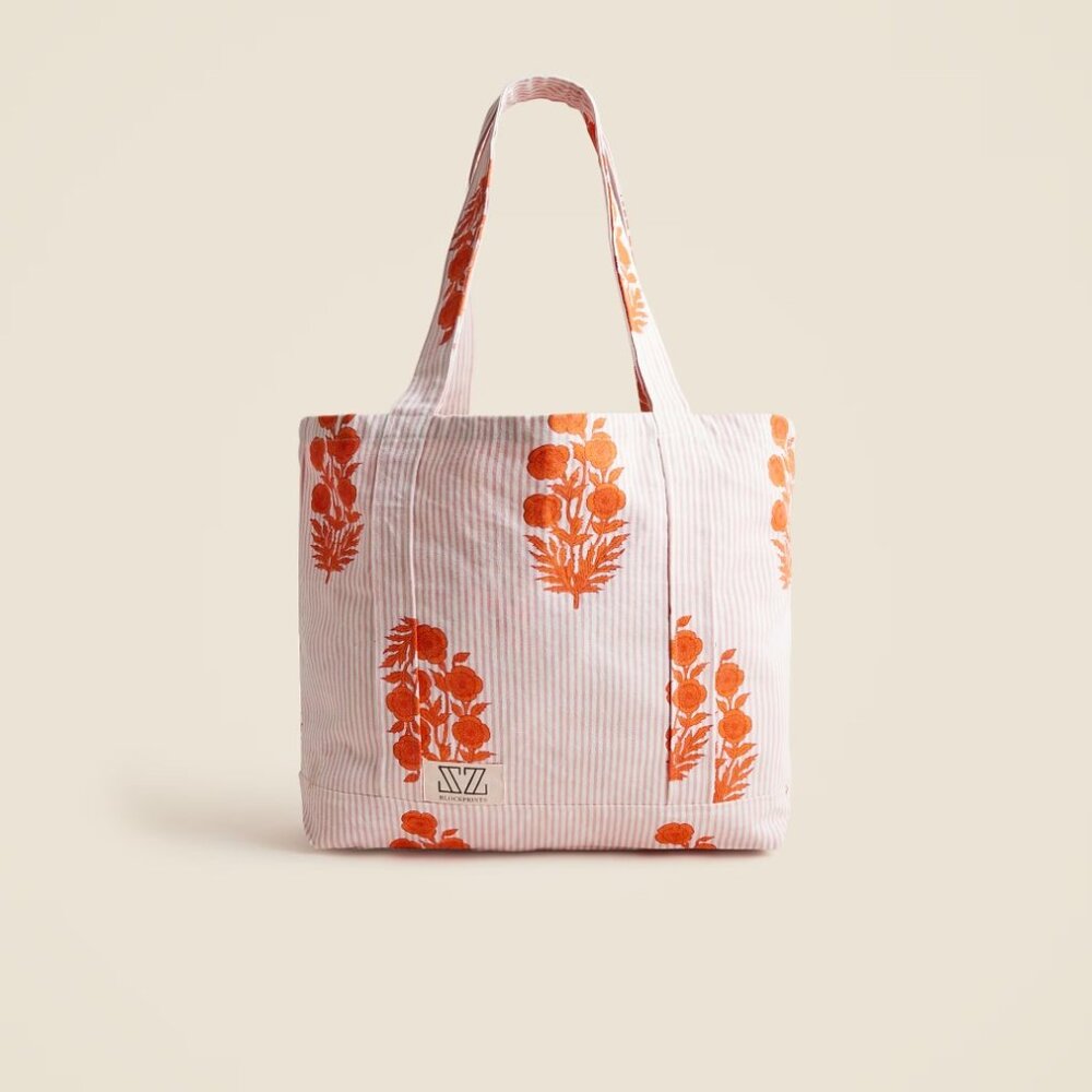 SZ Blockprints™ X J.Crew tote bag. New with tags.